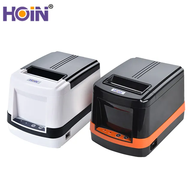 Hoin Printer Label Thermal, Printer Label Termal 2D HOP-HL80 80Mm 3 Inci untuk Stiker Perekat Garis Termal POS
