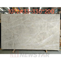 Newstar Dalle de marbre de luxe à bon prix Revêtement de sol coupé à la taille Quartzite naturelle polie Taj Mahal Dalle épaisse adoucie