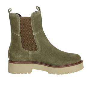 Botas de Tobillo Bajas para Mujer Cinzia Soft, Color Verde, Suela Gruesa, Botas de Moda - Product Image 3