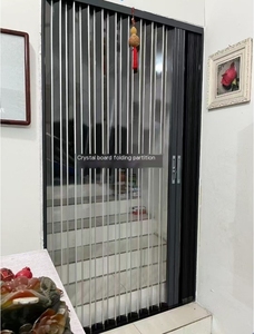 Panneau en cristal acrylique transparent porte coulissante pliante en PVC <span class=keywords><strong>cloison</strong></span> pliable pour cuisine salle de bain toilette porte pliante invisible - Product Image 4