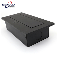 Enchufe de escritorio/mesa multifunción con alimentación USB, de aleación de zinc, con 5/4/3/2 tomas de CA