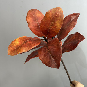 Grosir tanaman buatan daun magnolia cabang magnolia ornamen Camellia tanaman hijau plastik dekorasi lanskap - Product Image 2
