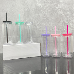 16oz bên trong 20oz bên ngoài cà phê đá đôi tường rõ ràng Quả cầu tuyết nhựa <span class=keywords><strong>acrylic</strong></span> bia có thể cốc với Lỗ khoan trước cho quả cầu tuyết - Product Image 2