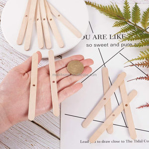 Supports de mèches de bougies en bois naturel de qualité supérieure - Idéaux pour la fabrication artisanale de bougies et la production commerciale - Product Image 5