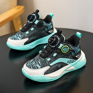 Chaussures de basketball Cema 2026 pour enfants à boutons, résistantes à l'usure, absorbant les chocs, antidérapantes, baskets de sport décontractées, vente en gros - Product Image 3