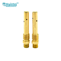 Support de buse MIG fileté robuste 350A en laiton forgé avec diffuseur de gaz, pièce de rechange pour torche de soudage industrielle CO2 MAG