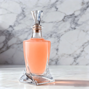 750ml rõ ràng Vàng Decanter với vương miện <span class=keywords><strong>cap</strong></span> chuyên nghiệp OEM/ODM rượu chai thủy tinh cho Vodka Whisky Whisky Tequila Brandy - Product Image 2