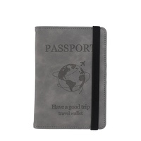 Porte-passeport en cuir PU avec sangle, anti-magnétique, anti-RFID, anti-vol, rangement pour billets, pochette pour documents