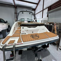 Plateforme de bain Sea Ray SPX 210 2015-2023, tapis de cockpit en mousse EVA imitation teck, style SeaDek MarineMat, auto-adhésif