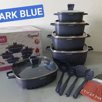 Batterie de cuisine forgée 22 pièces, revêtement granit carré, antiadhésive, en aluminium, casseroles et poêles, ustensiles de cuisine tendance, vente en gros