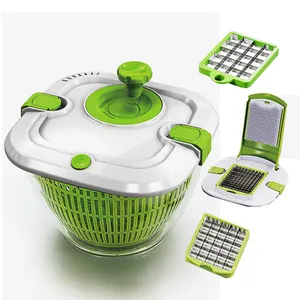 Kitchen Manual Multi-function Dicer Vegetable Cutter Spinner Salad Spinner Vegetable Chopper