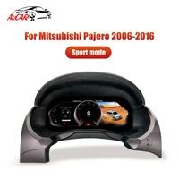 AuCAR — système Linux 12.3 ", 1 go-4 go, écran multimédia HD, panneau d'instruments, pour Mitsubishi Pajero 2006-2016