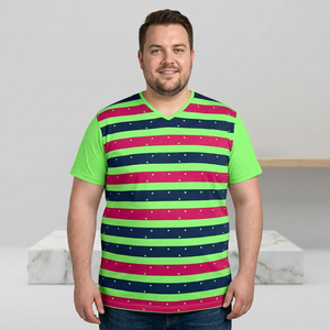 Camiseta Formal de Hombre de Talla Grande con Cuello Redondo, Tejida, Transpirable, Ecológica, Anti-Pilling, de Fibra de Bambú y Algodón Orgánico OCS, Personalizada - Product Image 1
