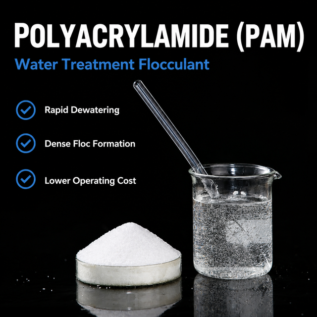 Organic Polyacrylamide Polymer Flocculant Chemical for Water Treatment Plant