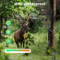 Caméra de chasse 4G cellulaire US avec vision nocturne sans flash, batterie 7800mAh, caméra solaire 4W, suivi GPS IP66, caméra de chasse 4G LTE