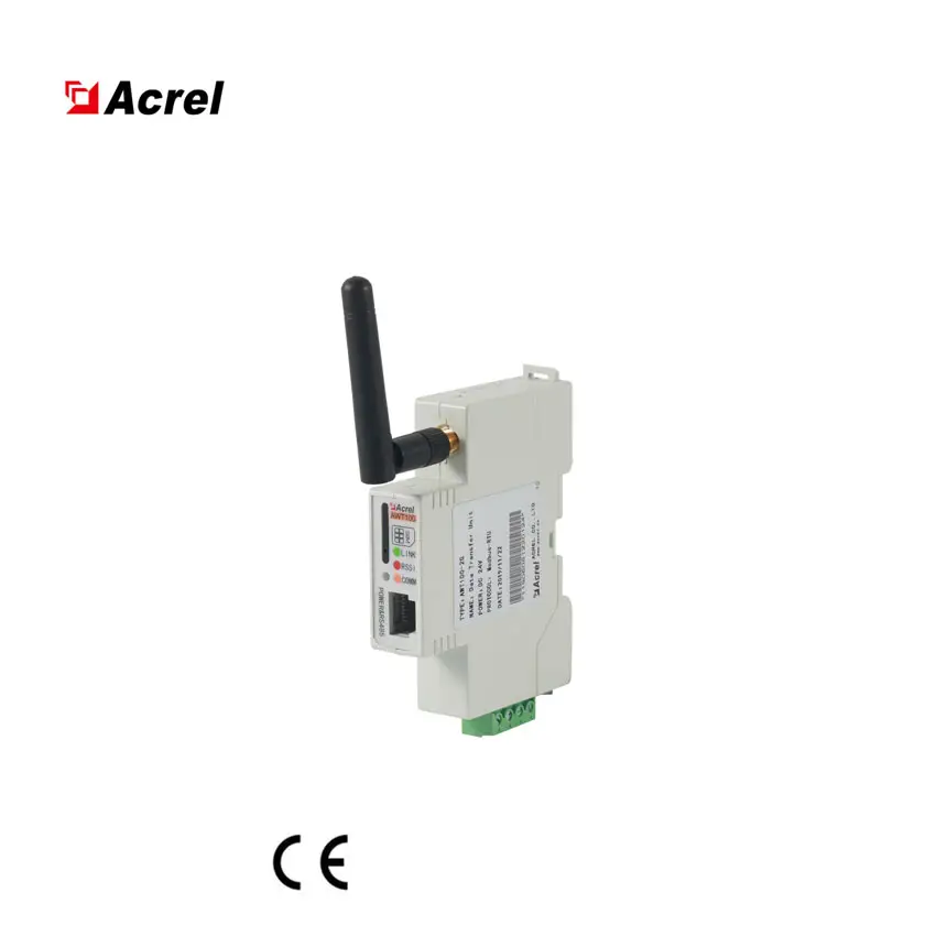 Acrel AWT100 din rail wireless communication device 4G gateway module with down link RS485