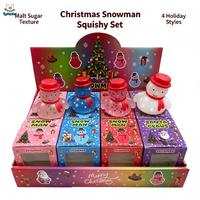 Nouveauté 2026 : Lot de jouets anti-stress de Noël en gros – Paillettes transparentes, jouets compressibles Père Noël, sapin, bonhomme de neige, pain – Jouets de décompression ODM