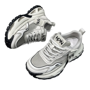 Nouvelles <span class=keywords><strong>Chaussures</strong></span> Décontractées de Luxe <span class=keywords><strong>pour</strong></span> Adolescentes, Tendance Été, Semelle Épaisse Rehaussante, à Lacets, Semelle Extérieure en Caoutchouc Moussé - Product Image 5