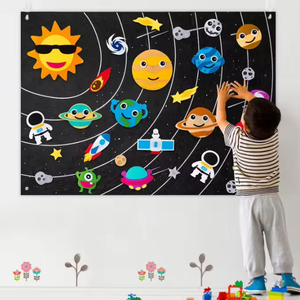 Il Mio Primo Calendario Giornaliero per Bambini, Attività di Apprendimento per la Prima Infanzia, Calendario Prescolare in Feltro Adatto per Casa e Asilo - Product Image 3