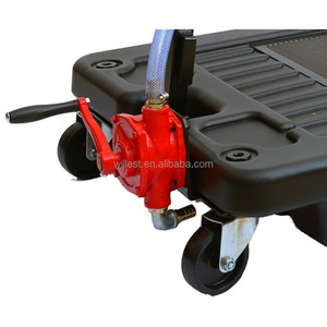 Kunststoff-Öl ablaufs ammel wagen <span class=keywords><strong>HUTZ</strong></span> 17 Gallonen Abfluss wanne mit niedrigem Profil OD70TER01 70-Liter-Abtropfwagen mit rotierender Ölpumpe - Product Image 4
