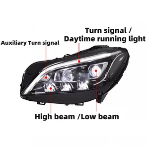 Nuevos Faros Delanteros LED Plug-and-Play para Mercedes Benz <span class=keywords><strong>CLS</strong></span> C218 <span class=keywords><strong>X218</strong></span> 2012-2017 6000k, Actualización de Lámparas Delanteras, Instalación Directa para <span class=keywords><strong>CLS</strong></span> - Product Image 4