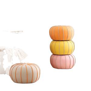 Pouf Round <b>Stool</b> Pumpkin Shape Multi Color Living Room Floor Seat For Home Decor Adults Children Elderly - Product Image 5