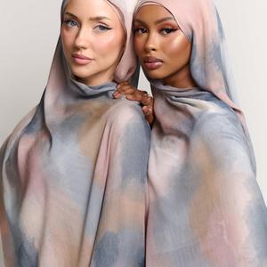 Customized Logo Muslim Modest Modal Hijab Print Ladies Shawl Customizable Lightweight Soft Durable Elegant Comfortable - Product Image 2