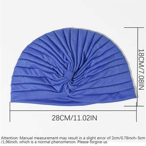 K2062 Bonnets de Douche Tendance pour Femmes, Bonnet de Nuit en Soie et Satin avec Large Bande Élastique pour Cheveux - Product Image 3