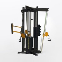 Équipement de gym à domicile unisexe le plus populaire pour 3 personnes, machine à câbles complète à 3 stations pour l'entraînement de force du corps entier