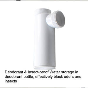 WaiiHO 026 Sistema Clásico de Drenaje Empotrado con Sifón en U de PP y Desodorizador para Tuberías - Product Image 4