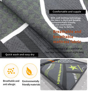 Venta al por mayor de colchones de tela teñida de hilo de microfibra tejido de fibra de carbono almohada Topper fundas de cama de <span class=keywords><strong>hotel</strong></span> de fabricantes - Product Image 3