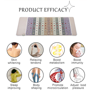 70 * من حجر الجمشت الكريستالي العقيق الأبيض 7 ألوان من اليشم وسادة تدليك فاخرة للعلاج الطبيعي - Product Image 6