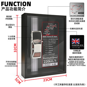 Modèle de voiture en alliage <span class=keywords><strong>1</strong></span>:<span class=keywords><strong>32</strong></span>, cadre photo 3D suspendu pour la décoration de la maison, du bar, du café, du bureau - Product Image 3