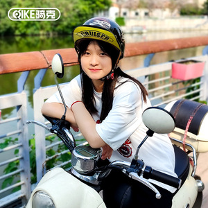 หมวกกันน็อคครุยเซอร์แบบครึ่งหน้า วัสดุ ABS  พร้อมแผ่นปิดหน้าใส  ถอดประกอบได้รวดเร็ว  ขนาดเดียว ใช้ได้ทุกฤดู สำหรับขี่มอเตอร์ไซค์ - Product Image 3