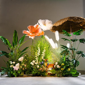 Pila de Flores Artificiales Terminadas al por Mayor para Decoración de Fondo de Escenario de Boda, Suministro para Proyectos Comerciales, Disponible en Grandes Cantidades - Product Image 3