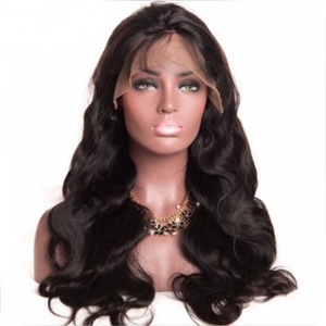 Nouveaux produits : Perruque indienne en cheveux vierges non traités, qualité 10A, la meilleure qualité, avec baby hair, perruque complète en dentelle, ondulée (Body Wave) - Product Image 1
