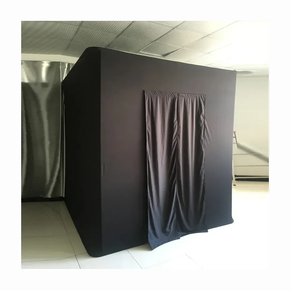 2023 Pilihan Terbaik putaran Luxe Led 360 kandang kustom tiup foto Booth tiup luar ruangan untuk
