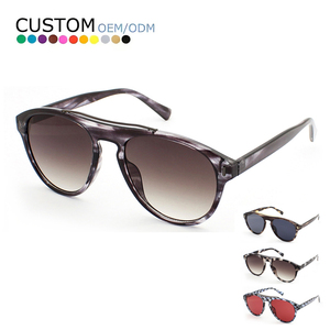 Sunway Eyewear Hot Selling Branded Luxury Sun Glasses Wholesale Customize Logo Vintage Round Frame Good Quality <b>Sunglasses</b> - Product Image 1