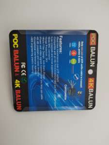 Video <span class=keywords><strong>Balun</strong></span> Power Over Coaxial 5MP 8mp Canal único HD Video <span class=keywords><strong>Balun</strong></span> AHD CVI TVI Conector de video Inalámbrico Poc <span class=keywords><strong>Balun</strong></span> - Product Image 4