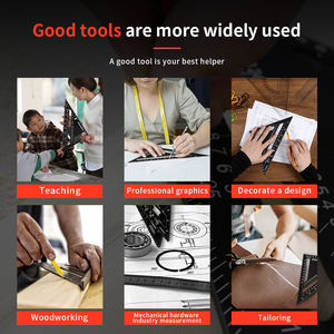 7/12 pouces <span class=keywords><strong>Triangle</strong></span> Rapporteur D'angle De Vitesse En Alliage D'aluminium carré Règle De Mesure de Mesure de Charpentier Outils À Bois <span class=keywords><strong>Triangle</strong></span> - Product Image 6