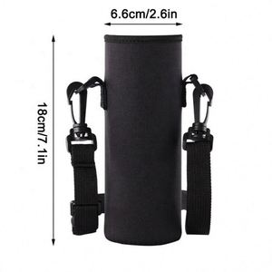 Sac de transport pour bouteille d'eau recyclable en gros, sacoche personnalisée en néoprène pour bouteille d'eau avec bretelles réglables - Product Image 2