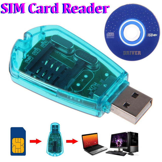 USB SIM Card Reader Writer Copy Cloner Backup GSM CDMA Cellphone SMS Backup Sim Card Backup Kit