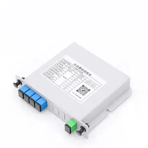 SC/UPC Optical Splitter Plc Fiber Optic Splitter LGX Box Cassette Type 1*4 1*8 1 * 16 1*32 FTTX Single Mode SM/MM For Network