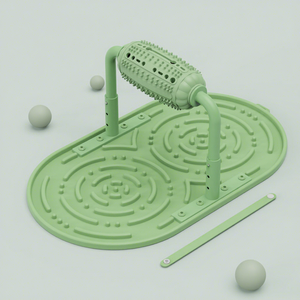 2026 Dog Toy <b>Feeder</b> Licking Pad Adjustable Slow Feed Roller Molar Teeth Cleaning Training Leaky Food Puzzle pp Fish Indoor - Product Image 1