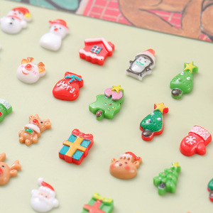 Decoraciones navideñas de resina mixtas de 10-15 mm, suministros para manualidades, decoración de uñas, fabricación de joyería DIY - Product Image 4