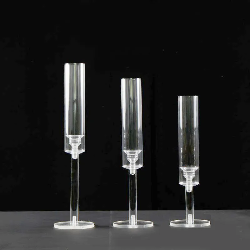clear acrylic candelabra candle holder wedding party table centerpiece decoration