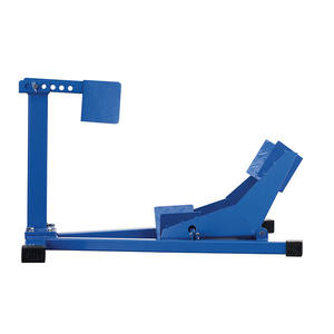 Soporte Delantero para Motocicleta Fervi, Azul Acero, Grúa Fija para Talleres de Reparación de Maquinaria - Product Image 1