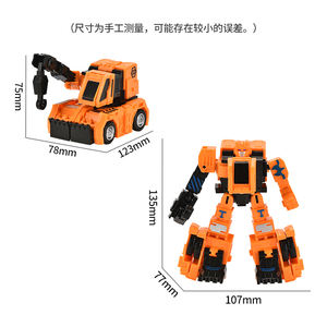 Trasformando camion da costruzione veicoli <span class=keywords><strong>Robot</strong></span> stelo assemblare auto regalo di compleanno di natale per i più piccoli - Product Image 2