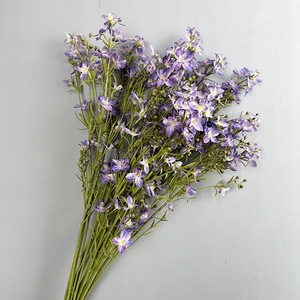 Plantes artificielles, ornement <span class=keywords><strong>de</strong></span> jardin, bouquet décoratif <span class=keywords><strong>de</strong></span> delphinium pour bureau, jardin, décoration artificielle, imitation <span class=keywords><strong>de</strong></span> fleurs artificielles - Product Image 2