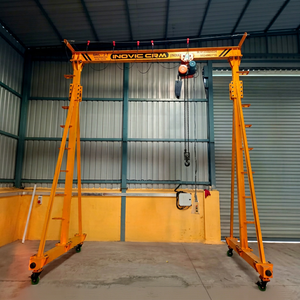 Grúa pórtico portátil INOVIC CRM tipo europeo Goliath de alta calidad y durabilidad, 1 tonelada, 5 toneladas, 10000 kg, con polipasto eléctrico industrial - Product Image 1